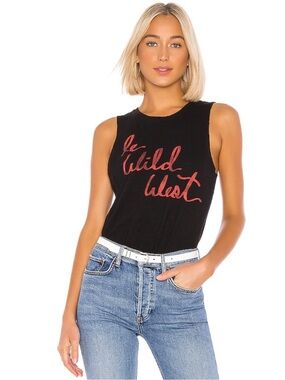 Cinq a Sept Wild West Muscle Tee Black Grenadine Small
